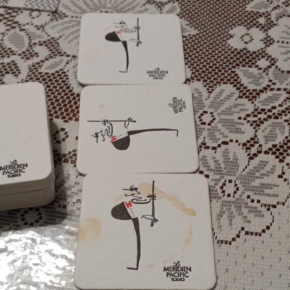 White Bird Coaster Set - Picture 3 of 5